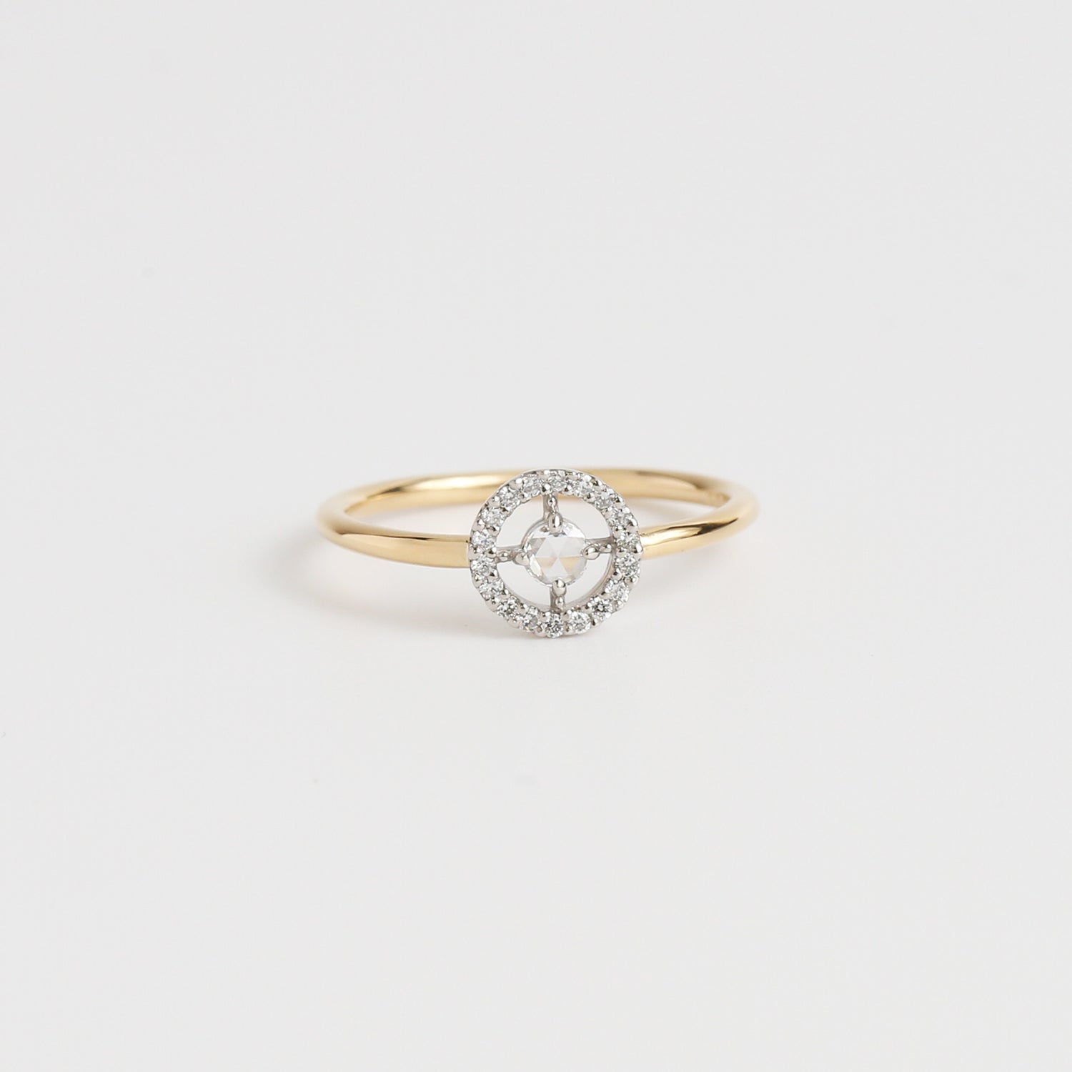 Float Ring / Rose cut Diamond