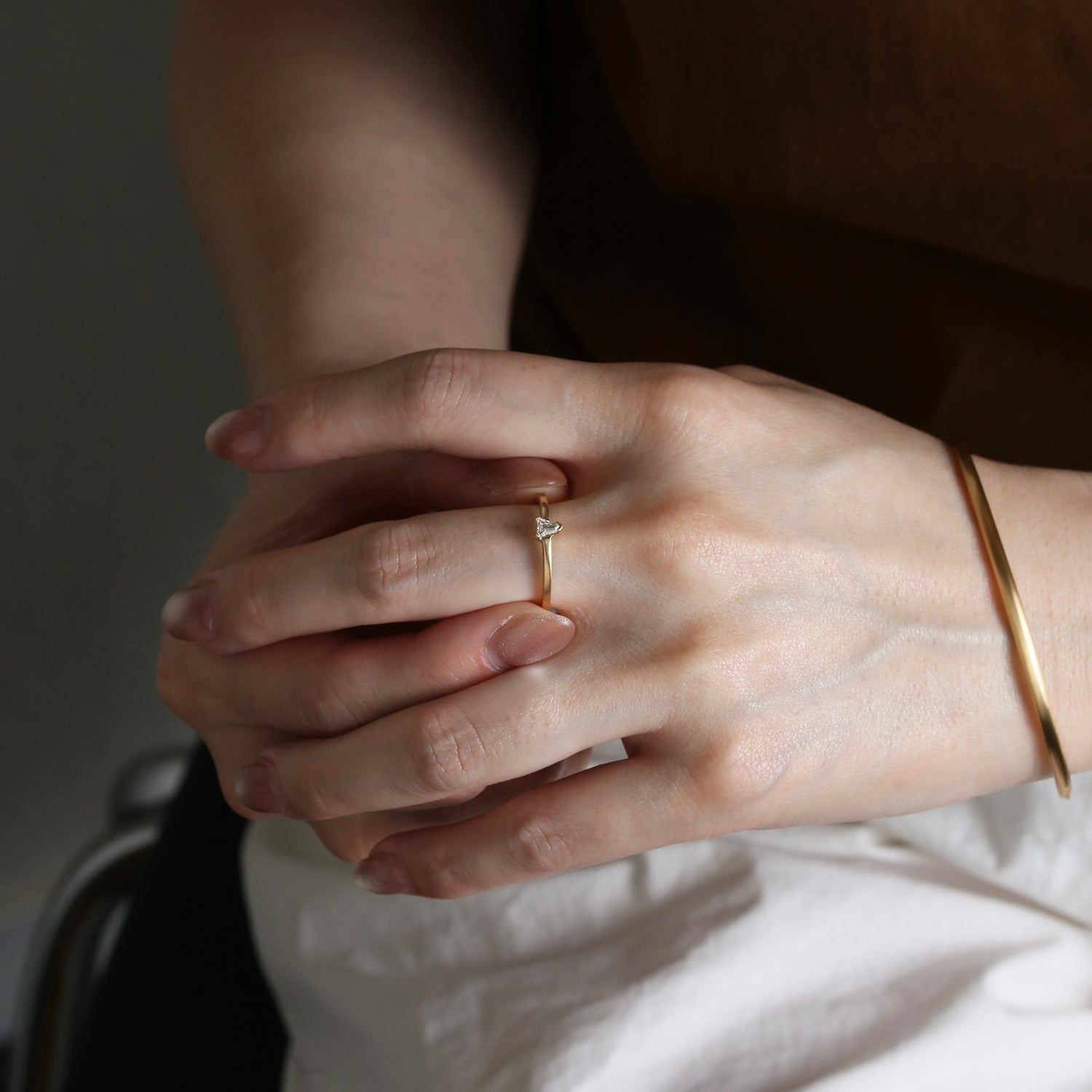 Verre | Shield Cut Diamond Ring