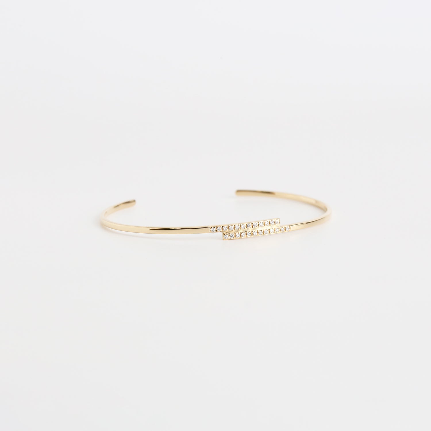 Stack Line Bangle / Diamond