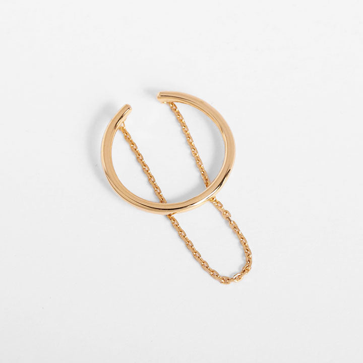 Hoop Chain Ear Cuff / S