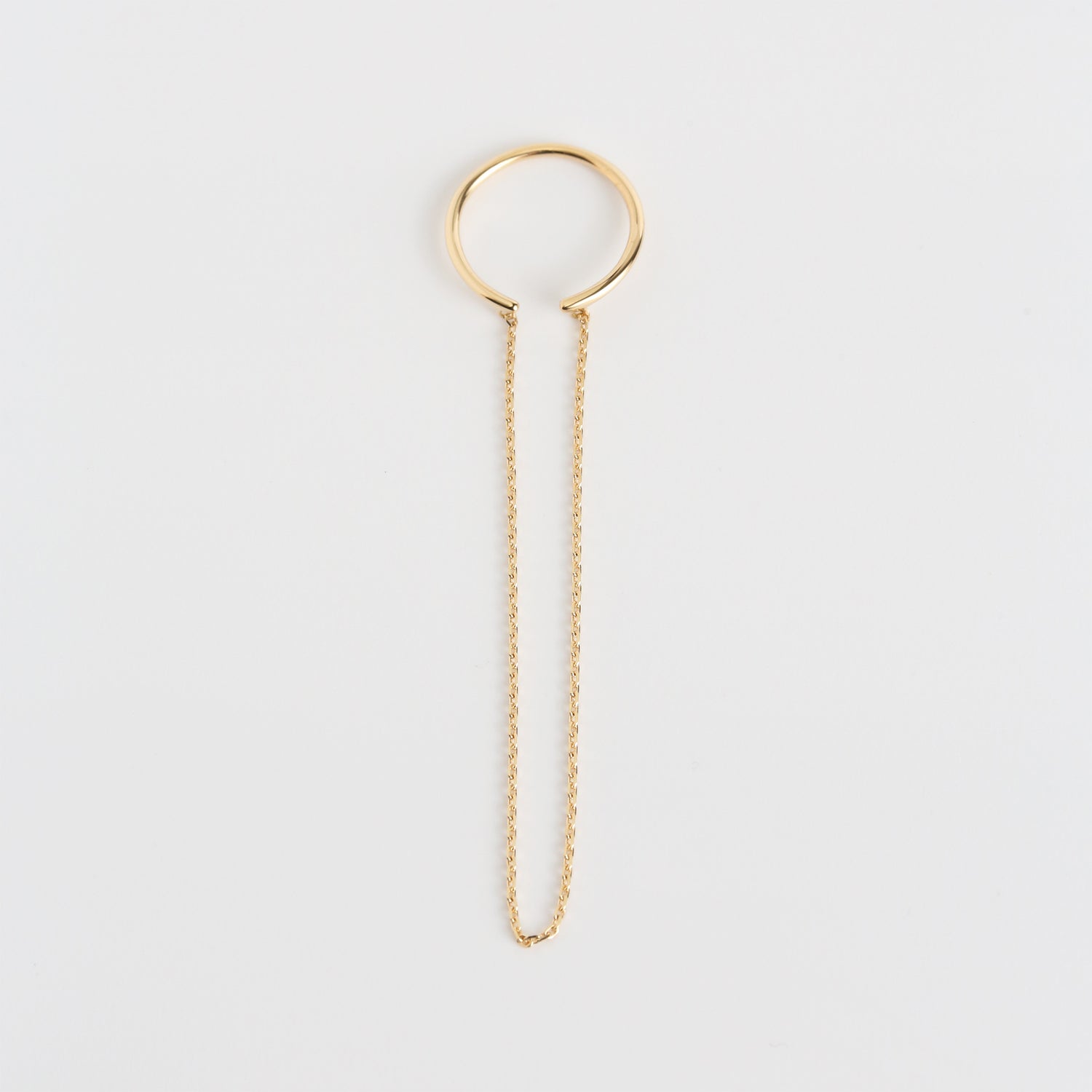 Hoop Chain Ear Cuff / M