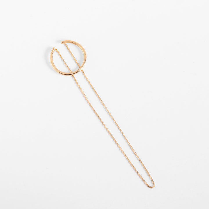 Hoop Chain Ear Cuff / L
