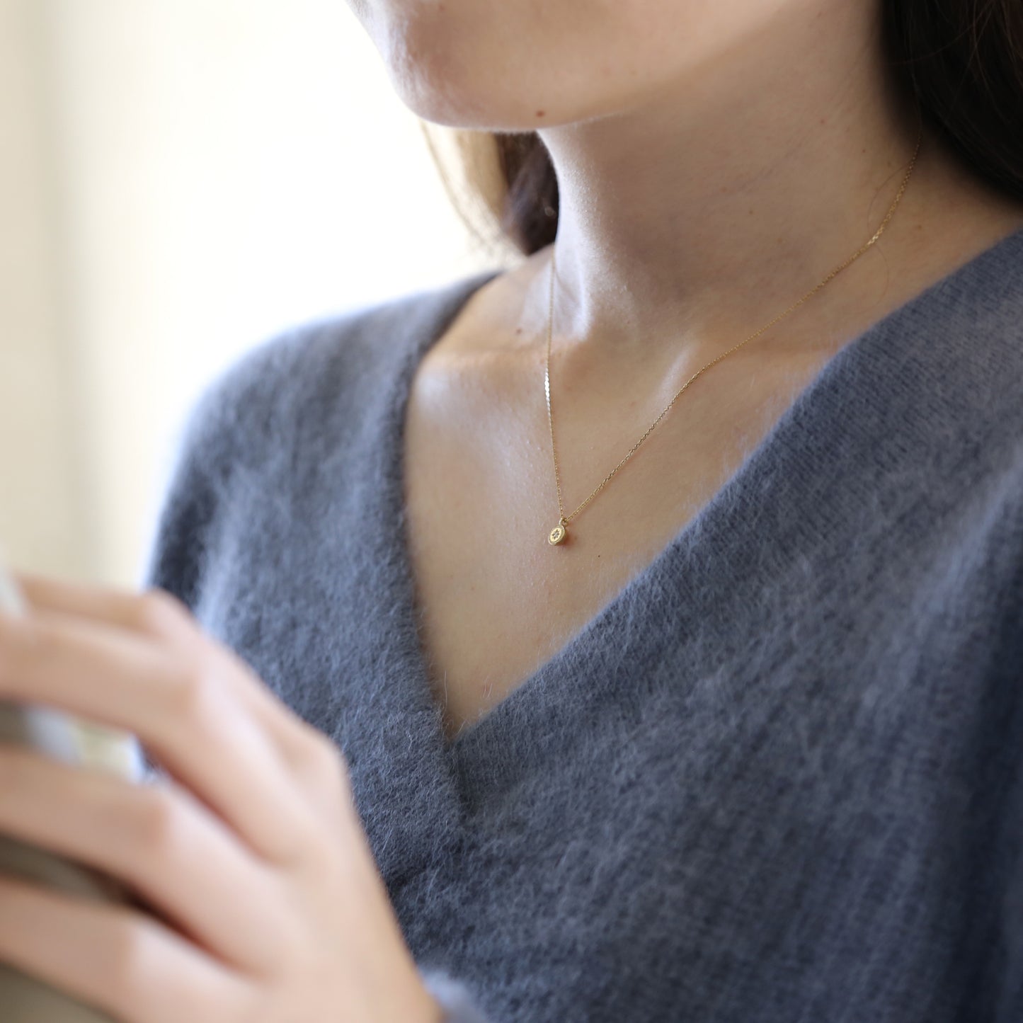 One Diamond Star Necklace