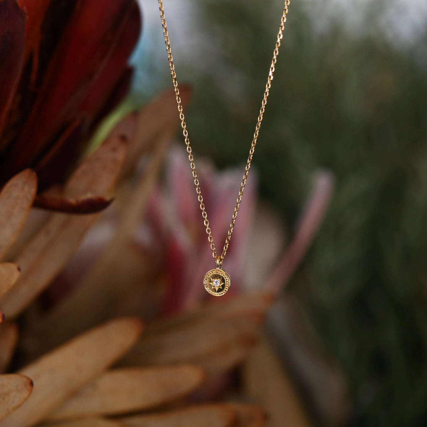 One Diamond Star Necklace