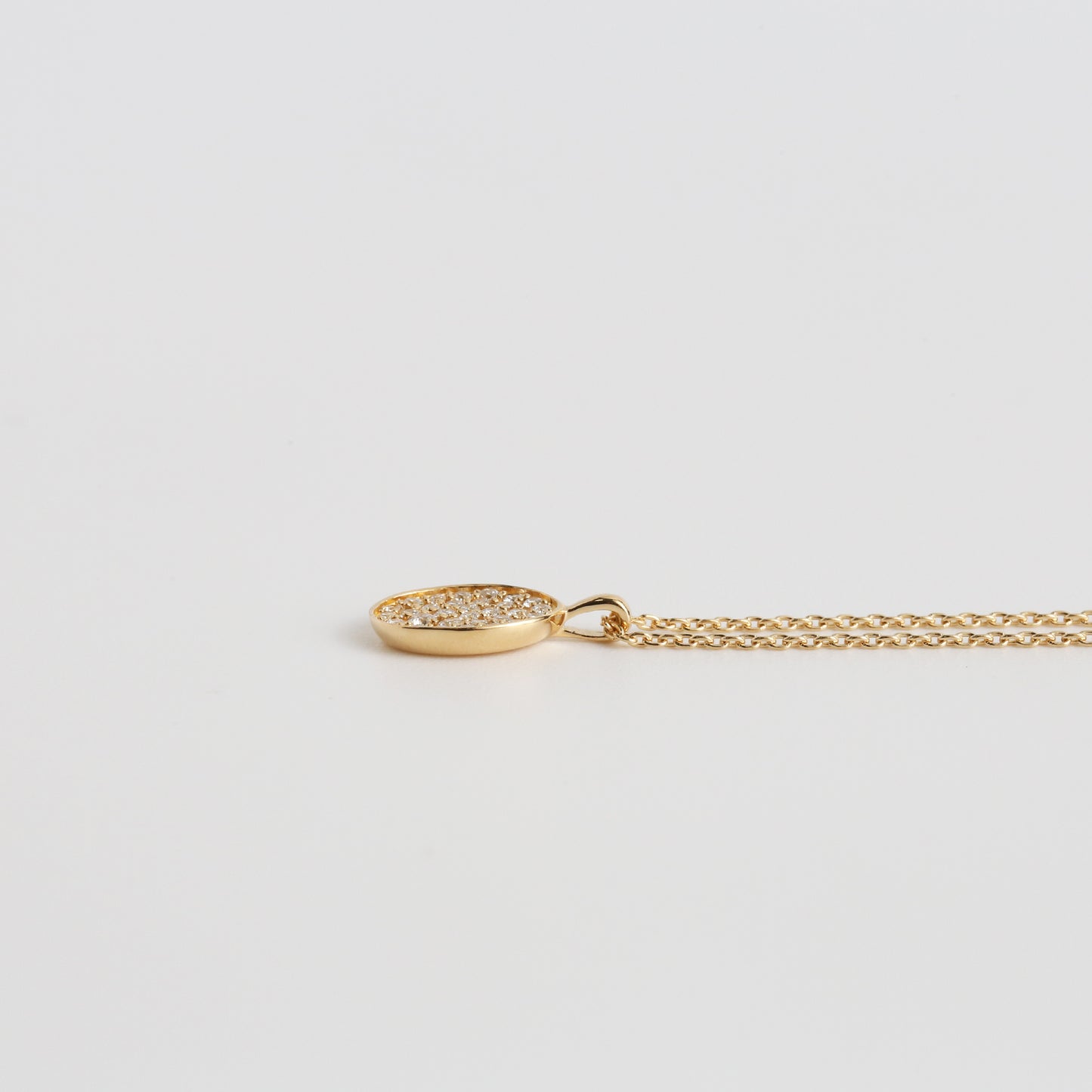 Oval Pave Necklace