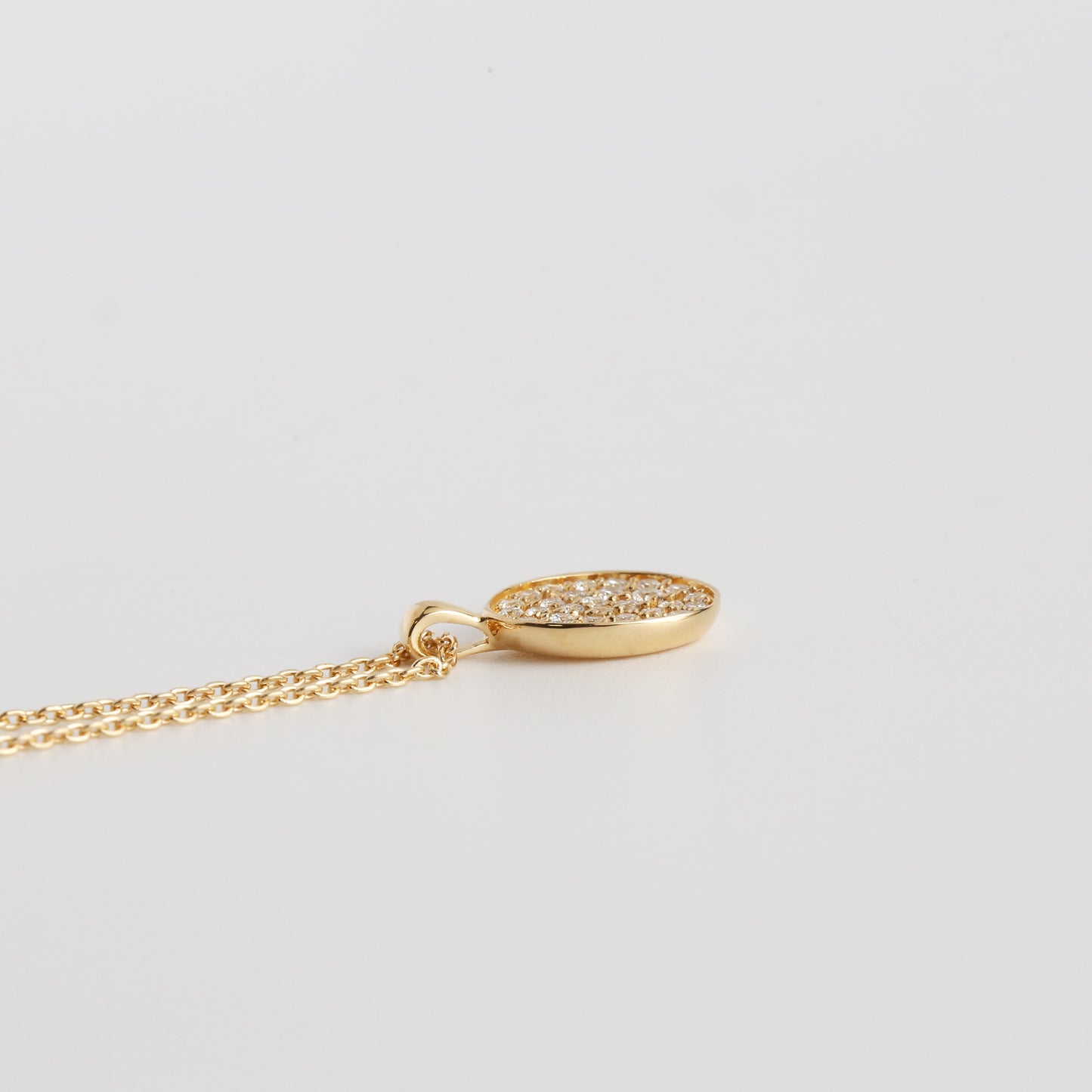 Oval Pave Necklace