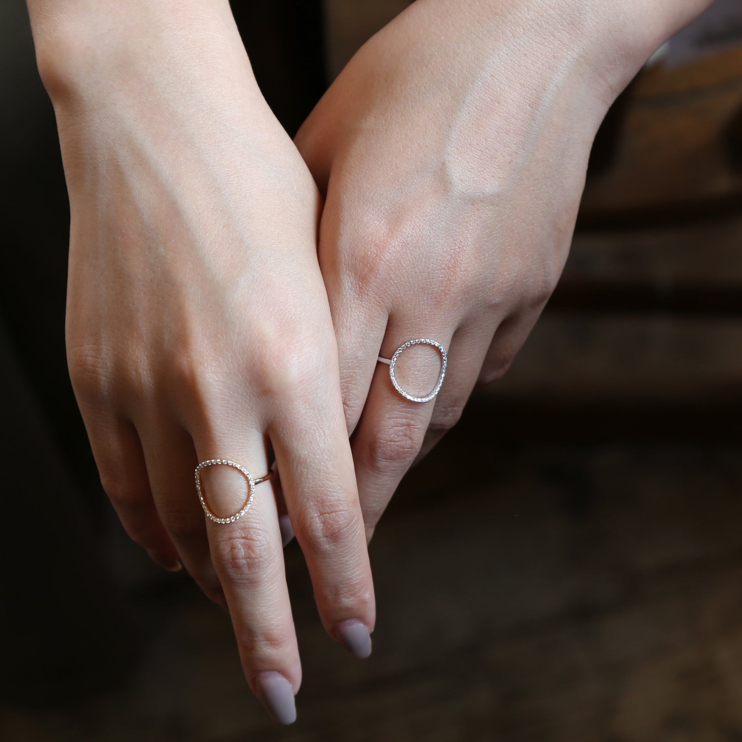 Circle Diamond Ring