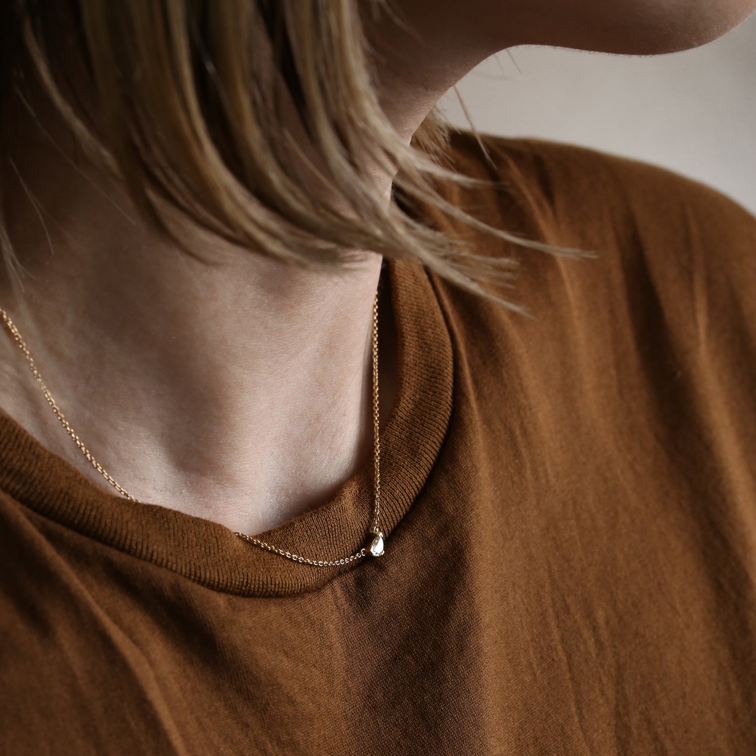 Arc.  Fancy cut Dia Necklace