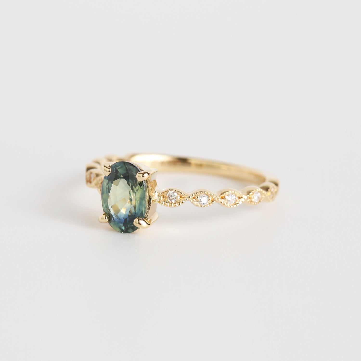 Green Sapphire Ring