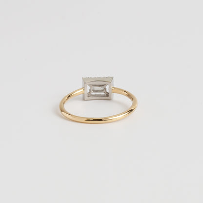 Float Ring / Bagette cut Diamond