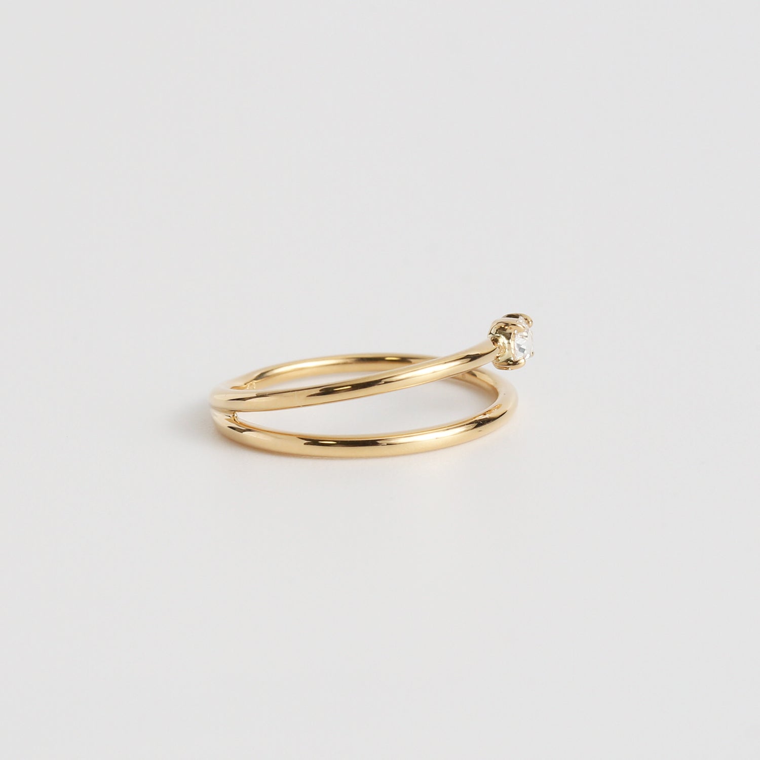 Drip Ring / Rose cut Diamond