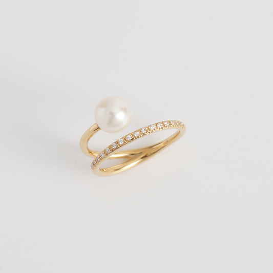 Drip Ring / Diamond ＋ Pearl