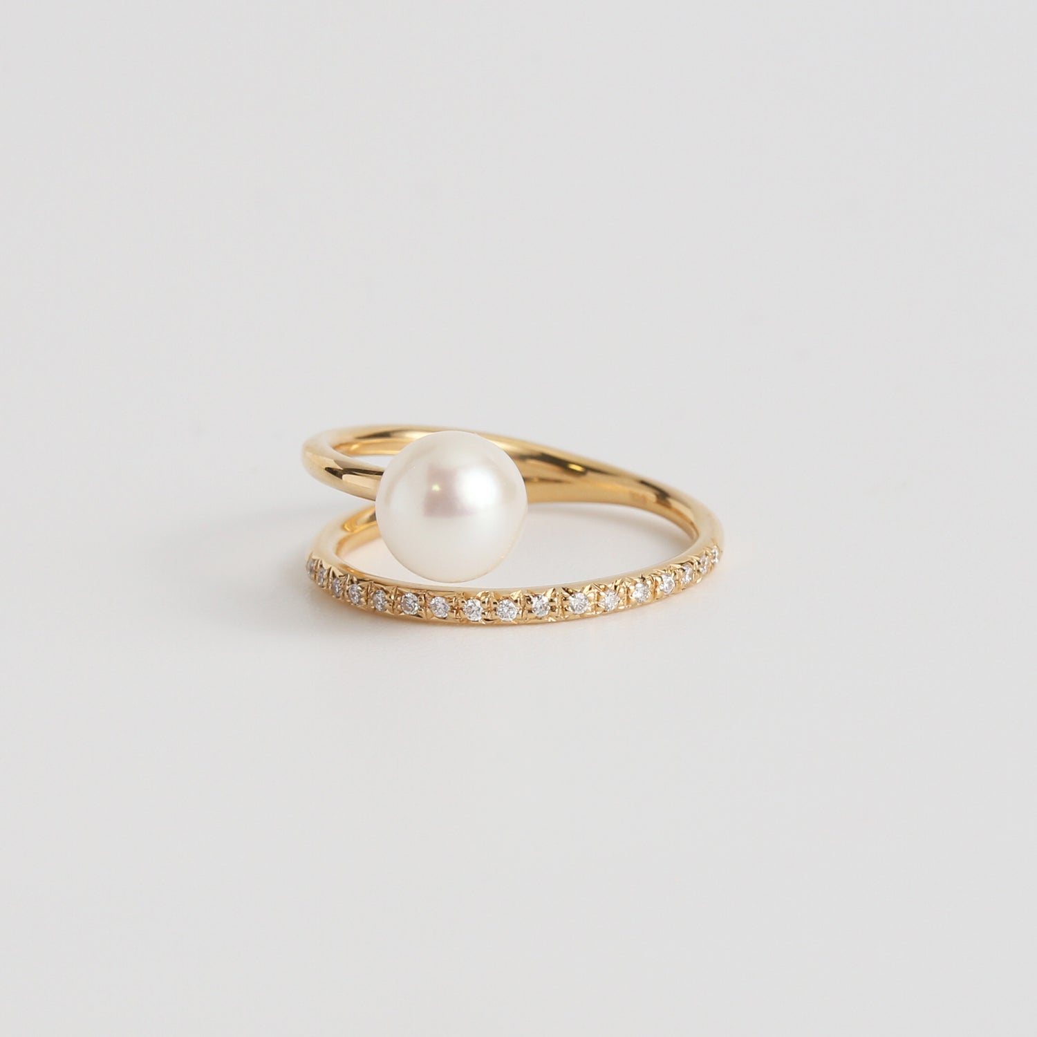 Drip Ring / Diamond ＋ Pearl