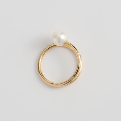 Drip Ring / Diamond ＋ Pearl