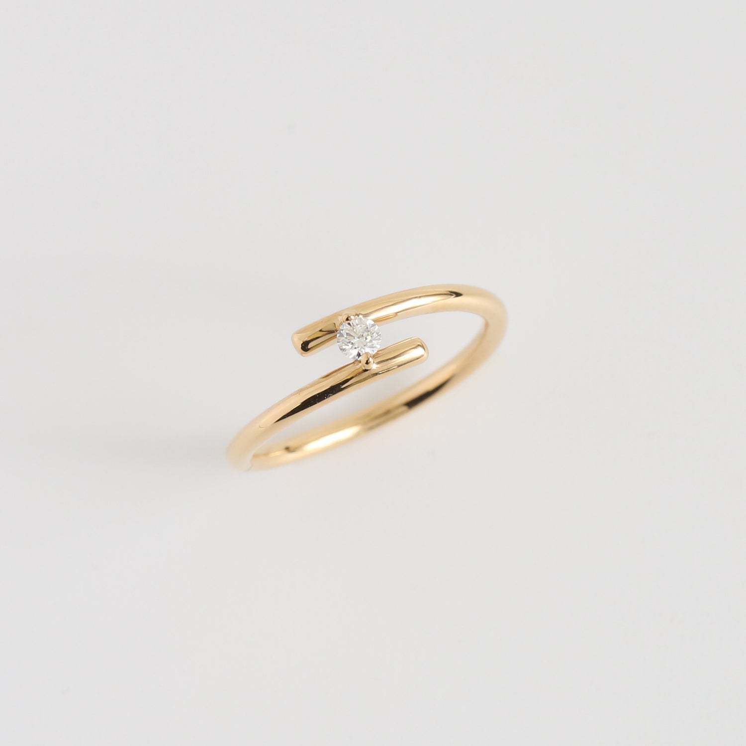 K18Gold Floating Diamond Ring 