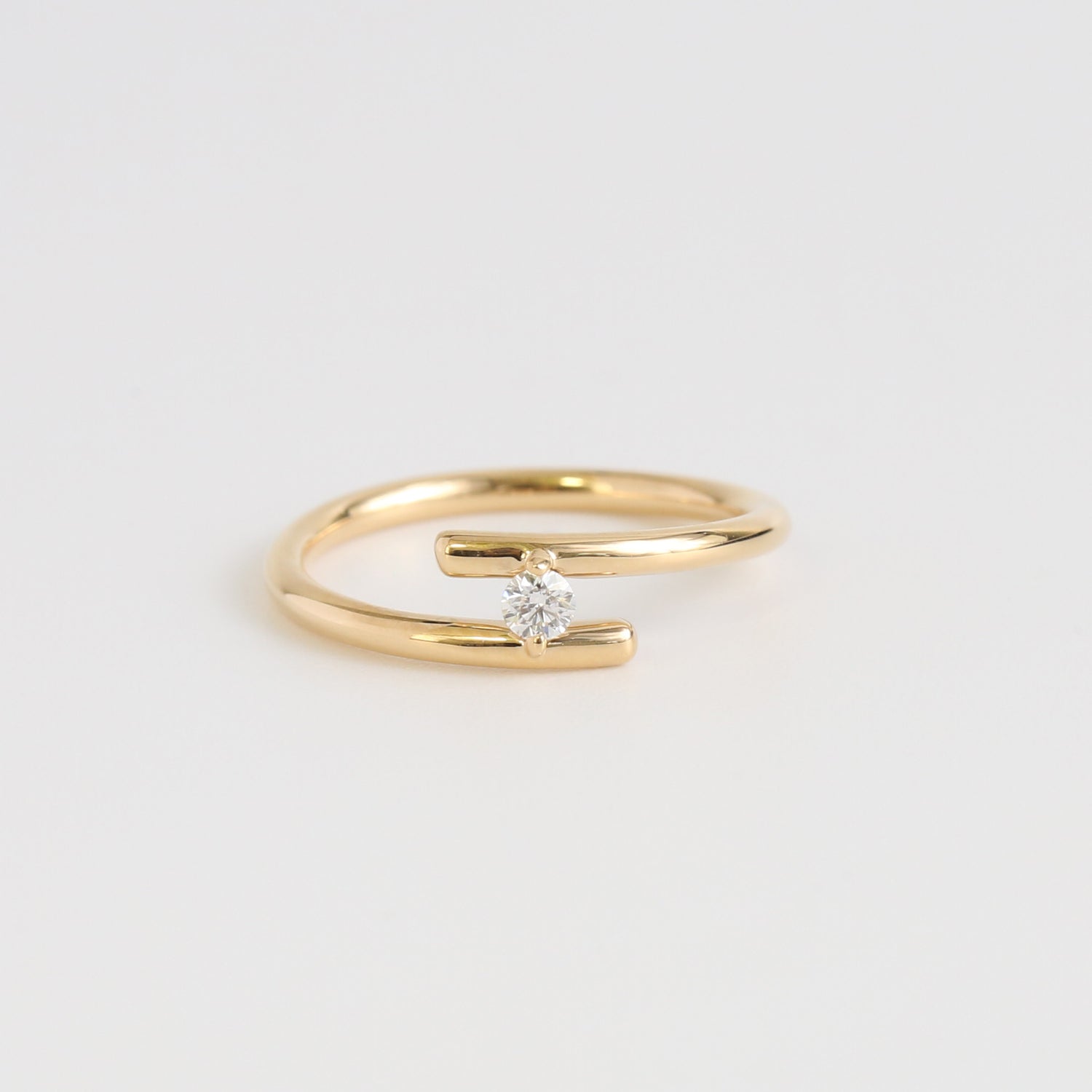 K18Gold Floating Diamond Ring 