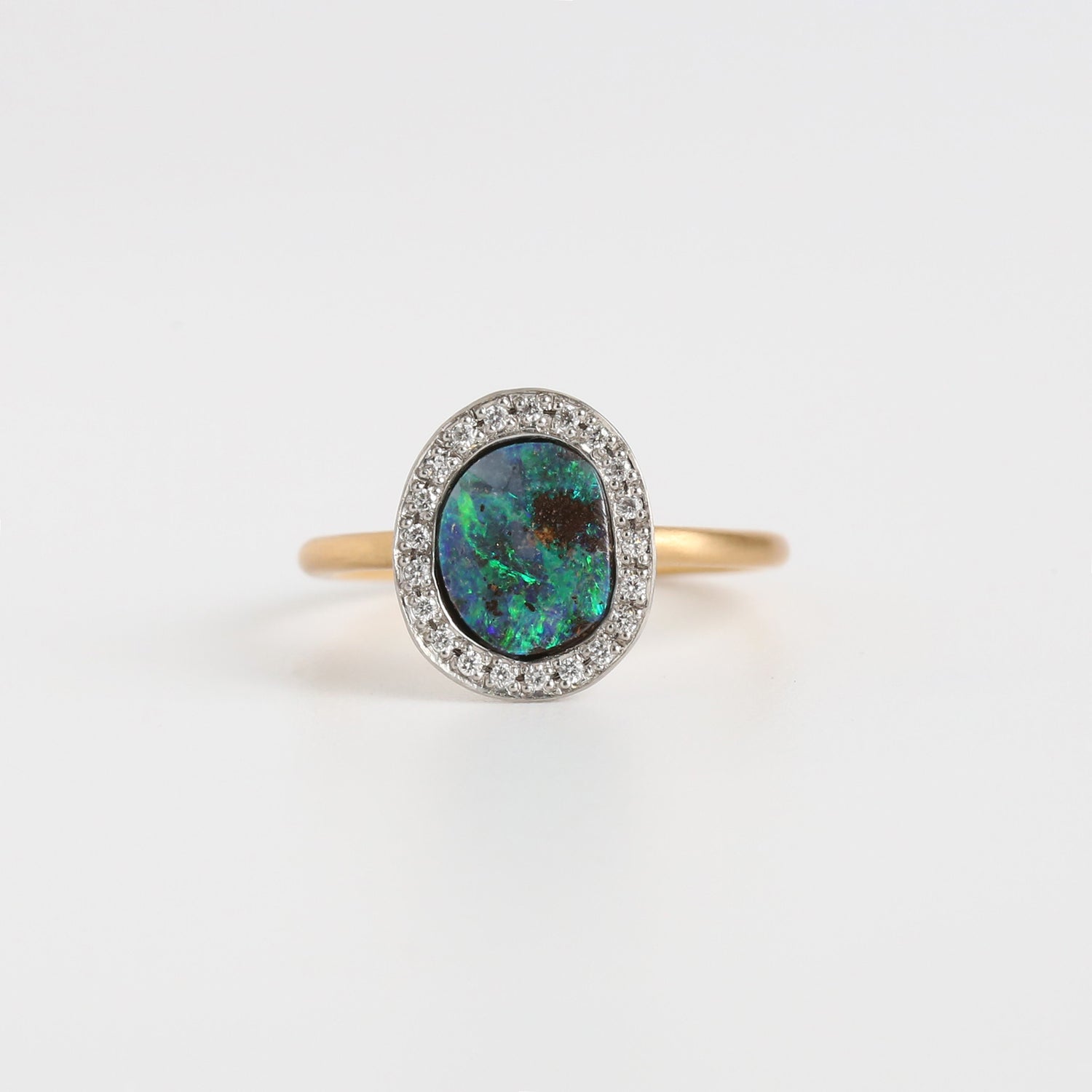 Boulder Opal Ring