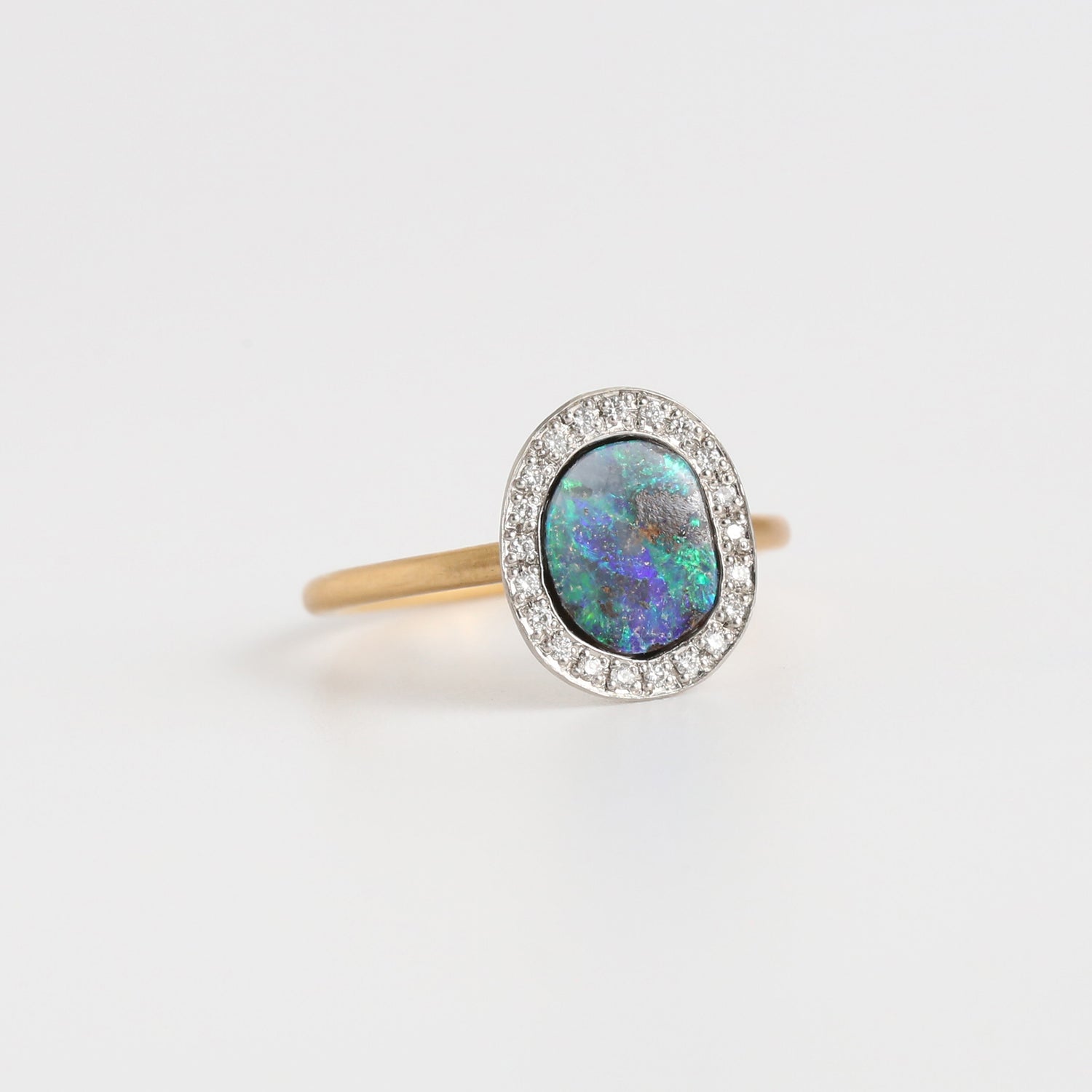 Boulder Opal Ring