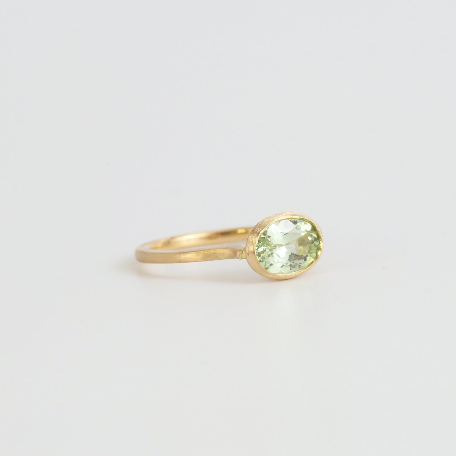 Mintgreen Garnet Ring