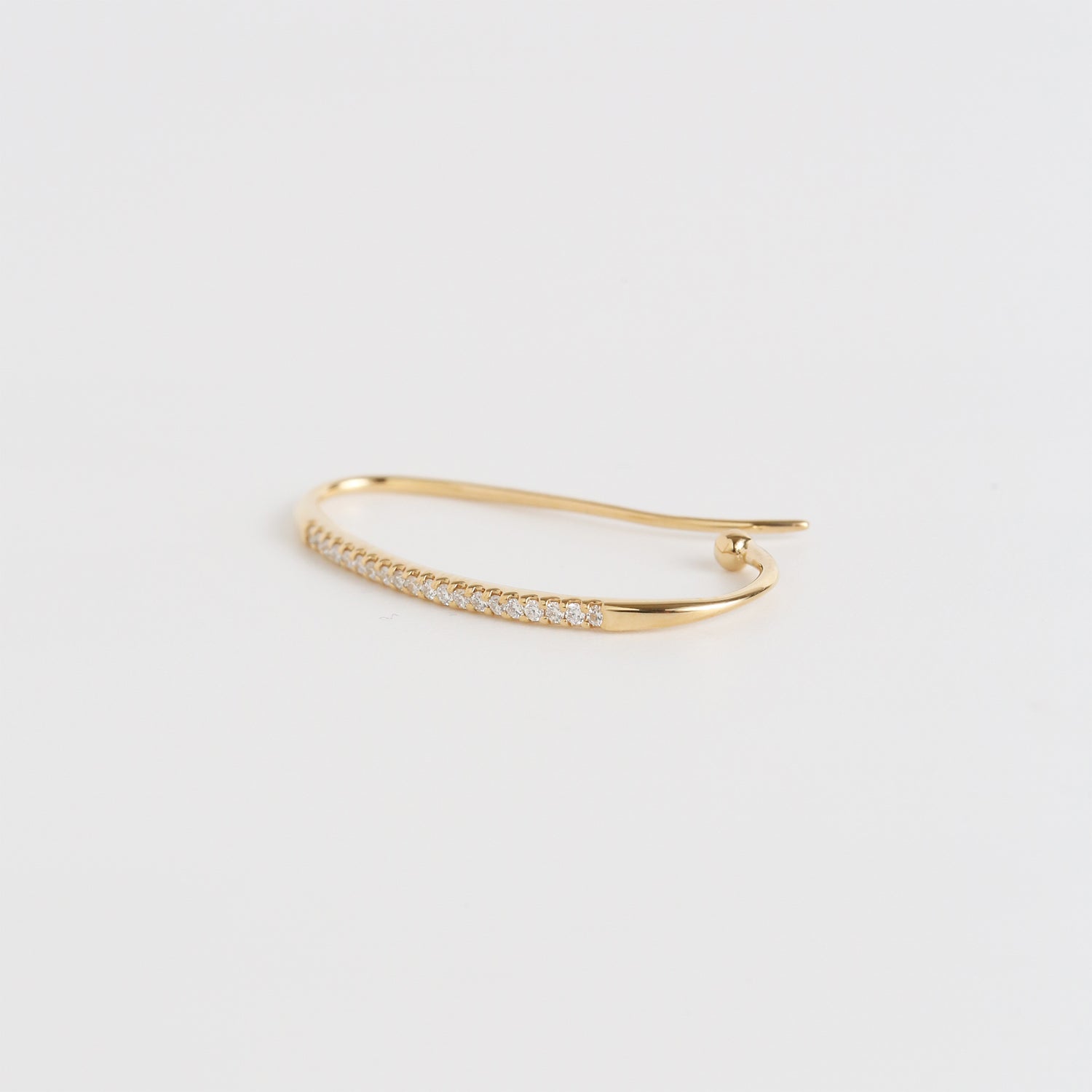 Line Ear Cuff / Diamond