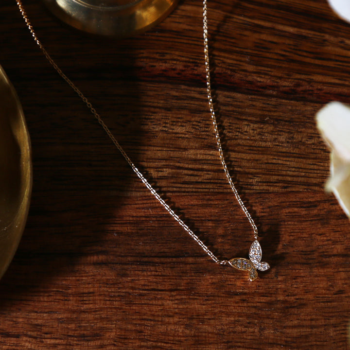 Butterfly Pave Necklace – AVARON