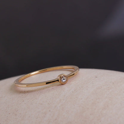 Rose Cut Diamond Ring