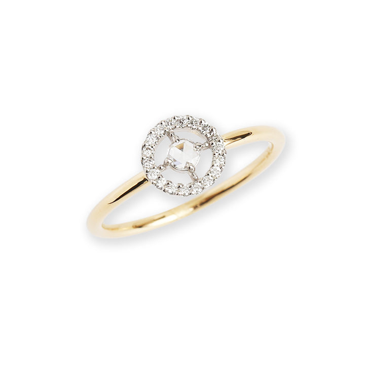 Float Ring / Rose cut Diamond