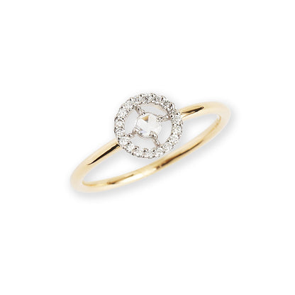 Float Ring / Rose cut Diamond