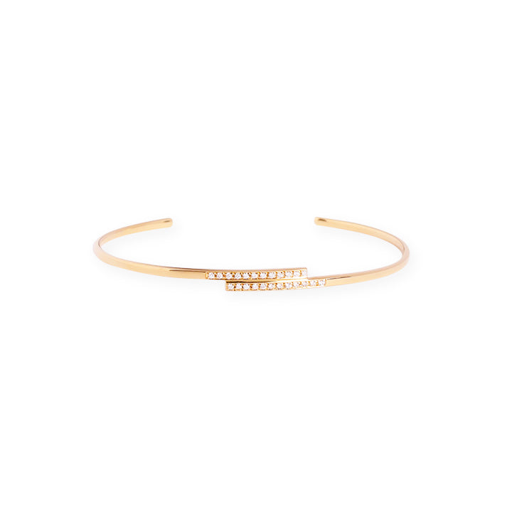 Stack Line Bangle / Diamond