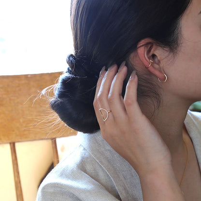 Hoop Pierce Diamond