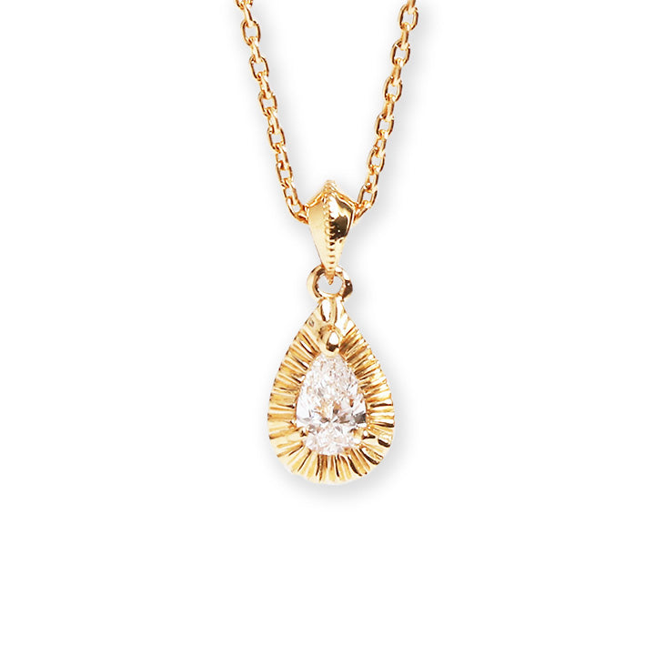 Pearshape cut Diamond Necklace