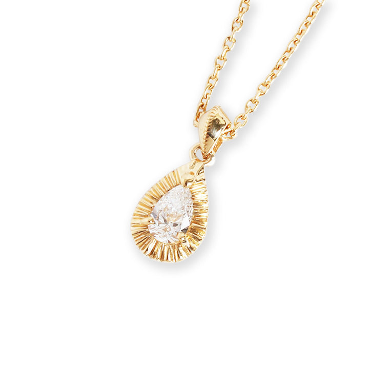 Pearshape cut Diamond Necklace